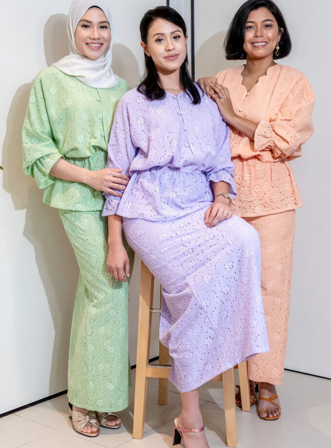 Khalida Ladies in Peach Kastard