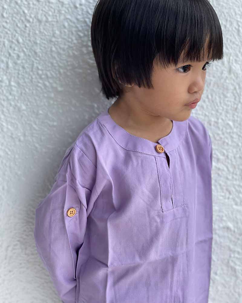 Baju Melayu Ali in Lilac