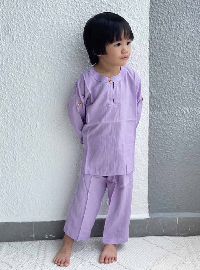 Baju Melayu Ali in Lilac