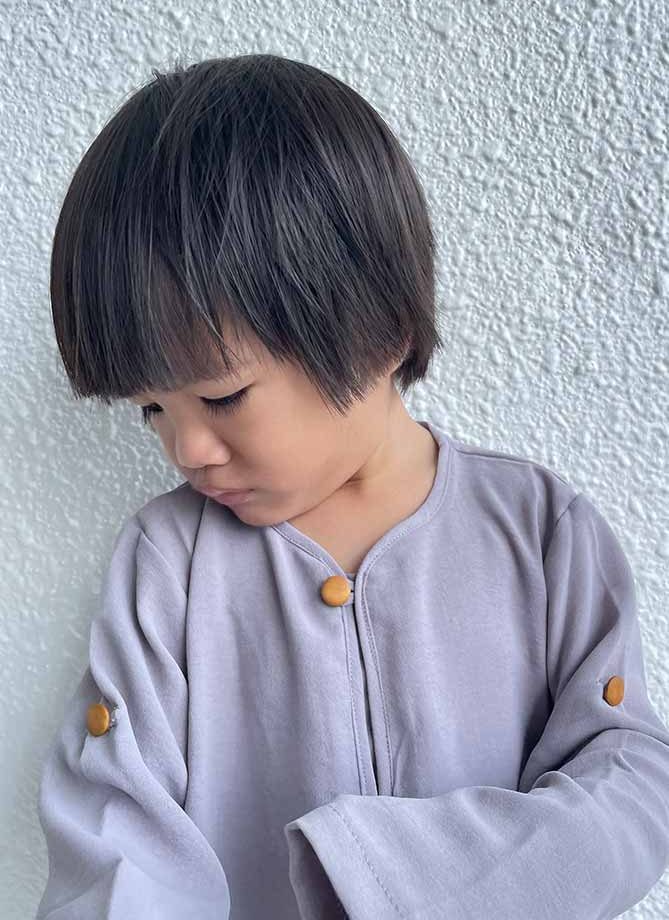 Baju Melayu Yusoff in Grey