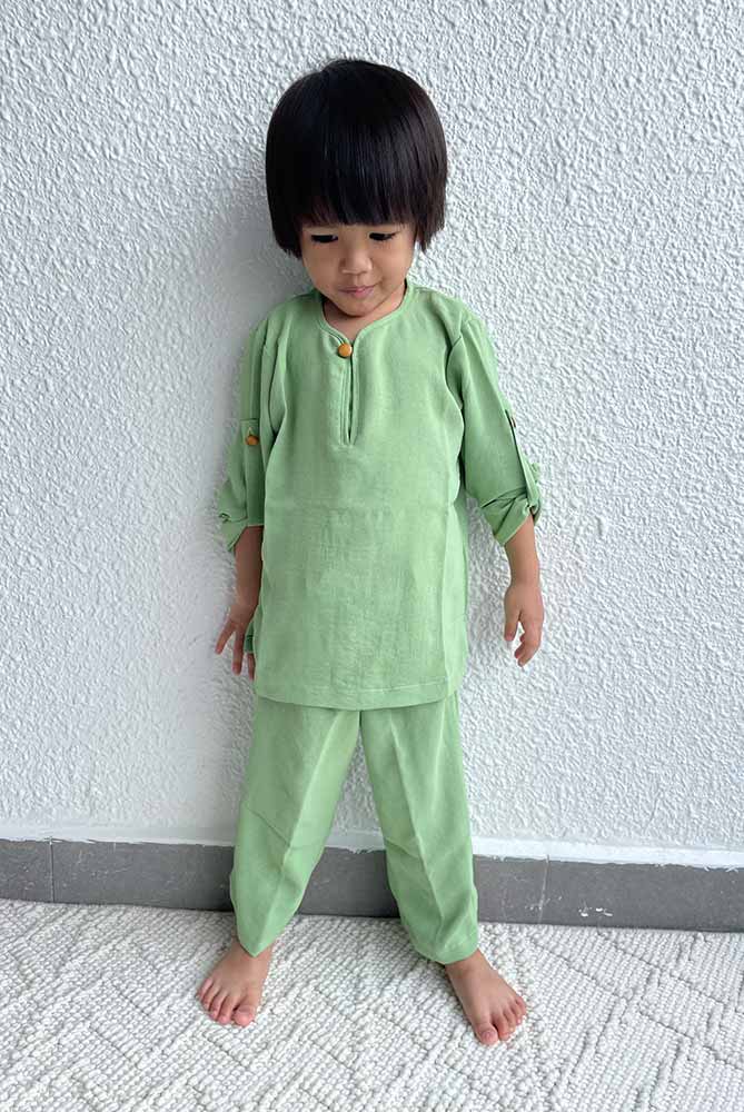 Baju Melayu Yusoff in Green