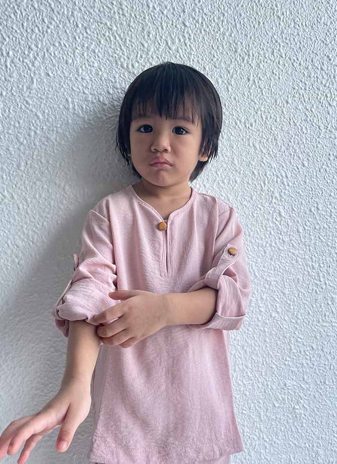 Baju Melayu Yusoff in Pink