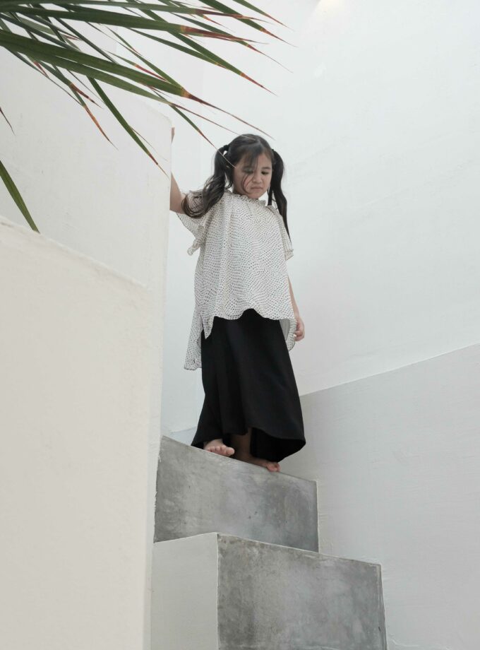 Luna Monroe Polka Dot Black and White