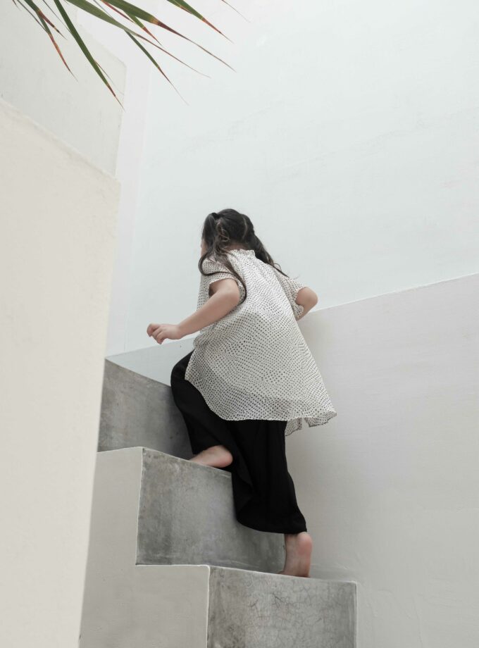 Luna Monroe Polka Dot Black and White