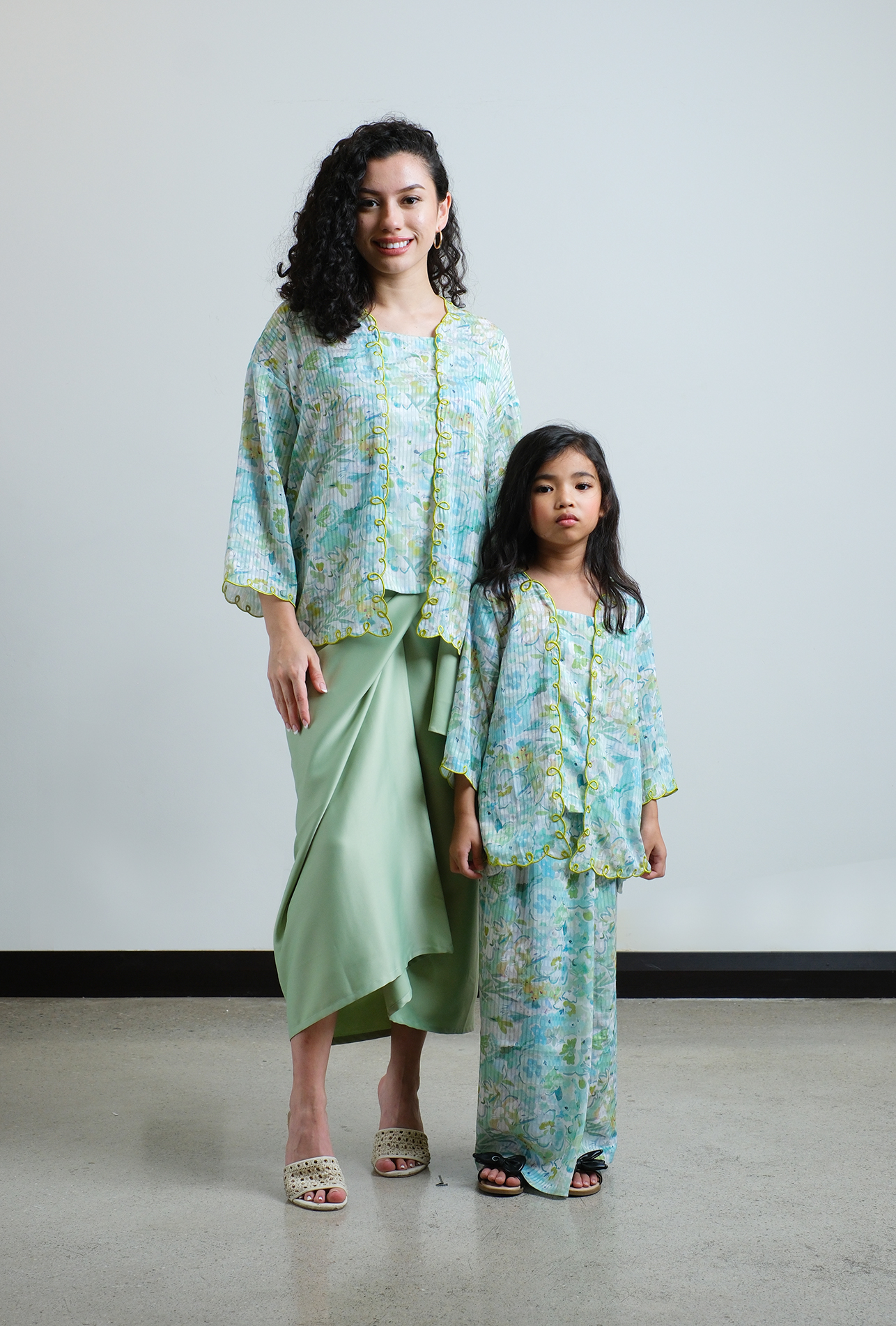 Aiko Kebaya Girls in Matcha Green - Image 2