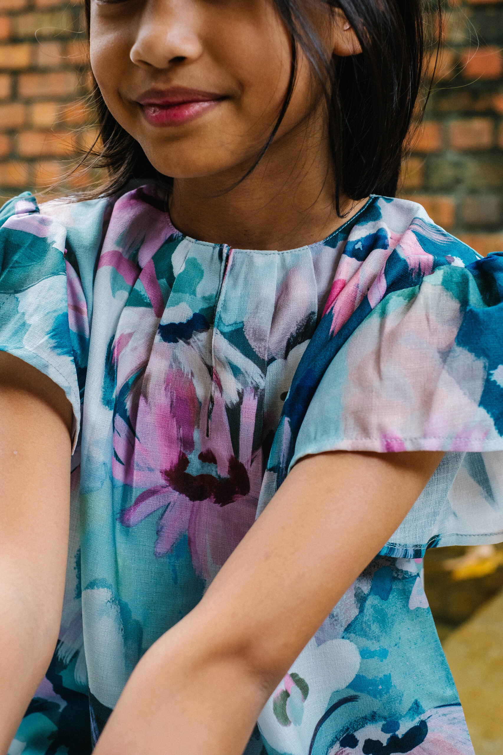 Rei Kurung Girls in Green Tea - Image 2