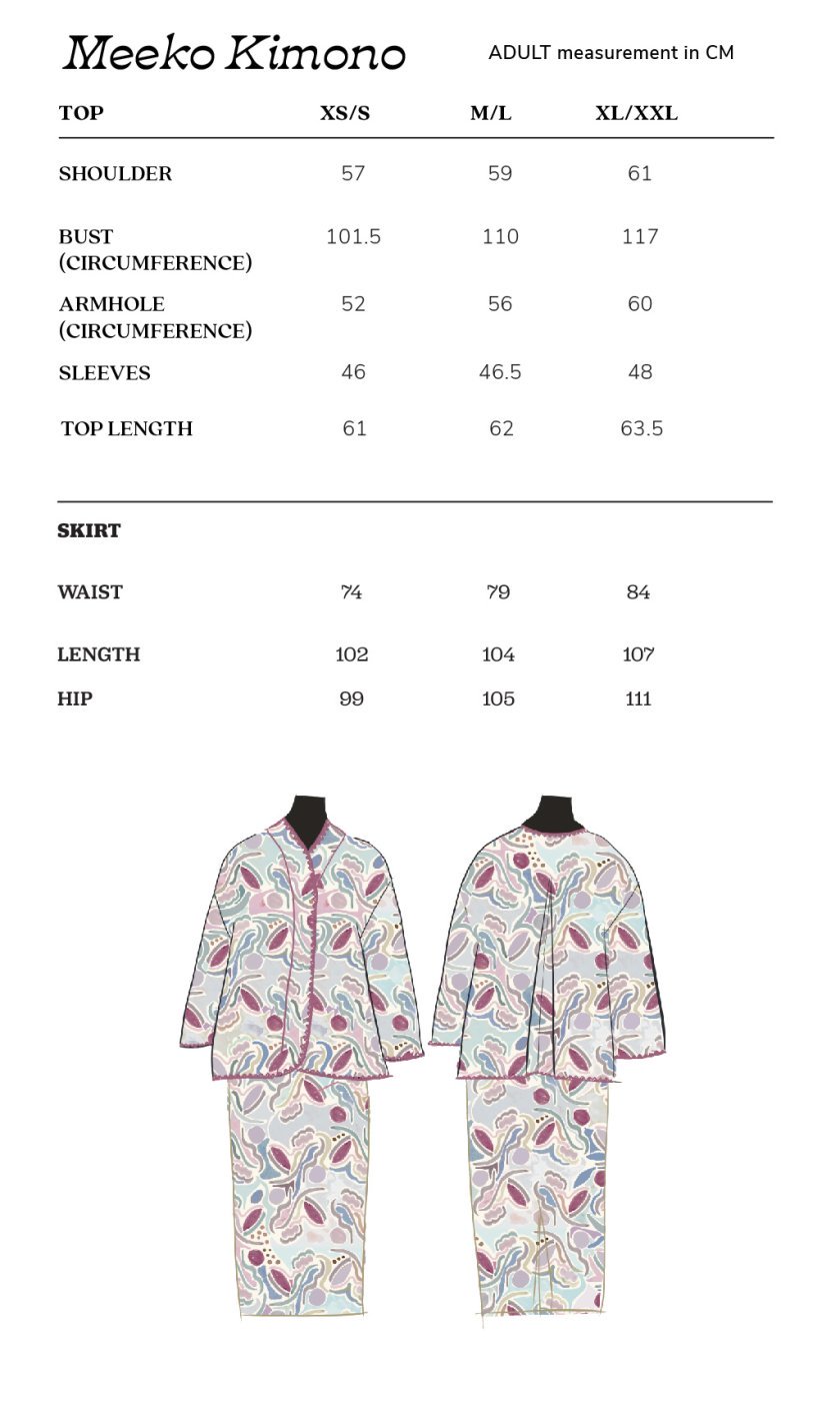 Meeko Kimono Kurung Women in Candy Pink - Image 5