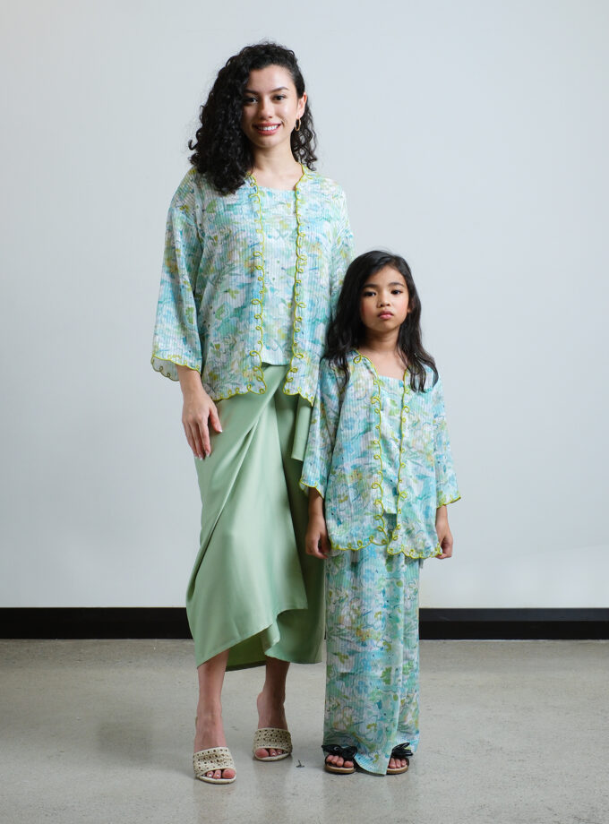 Aiko Kebaya Girls in Matcha Green