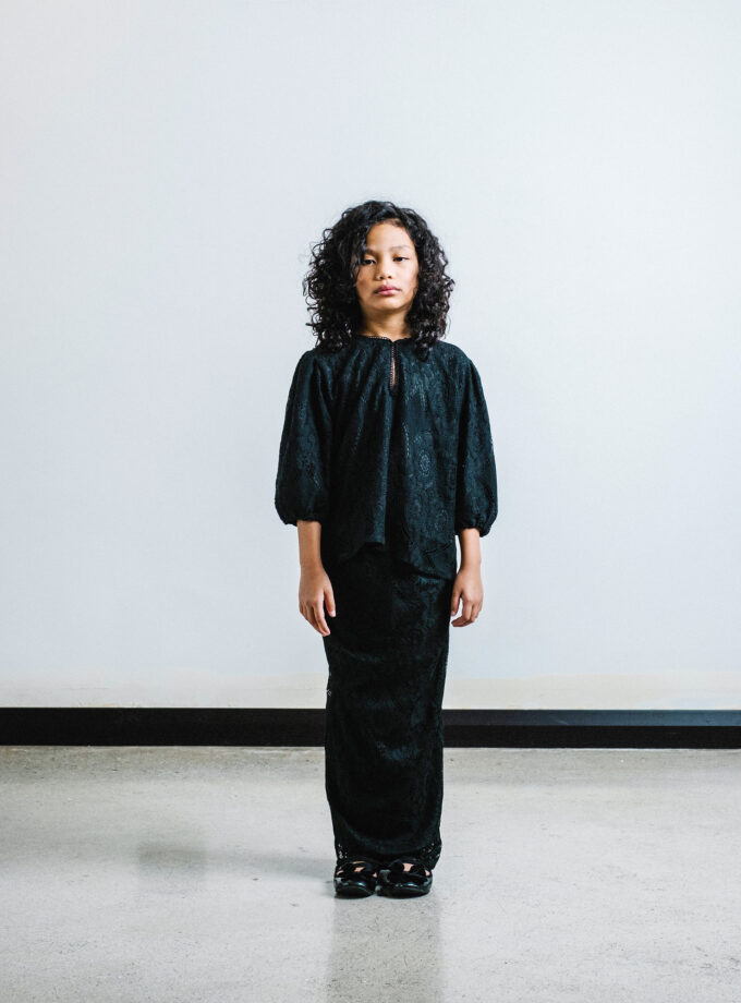 Miyu Kurung Kids in Black