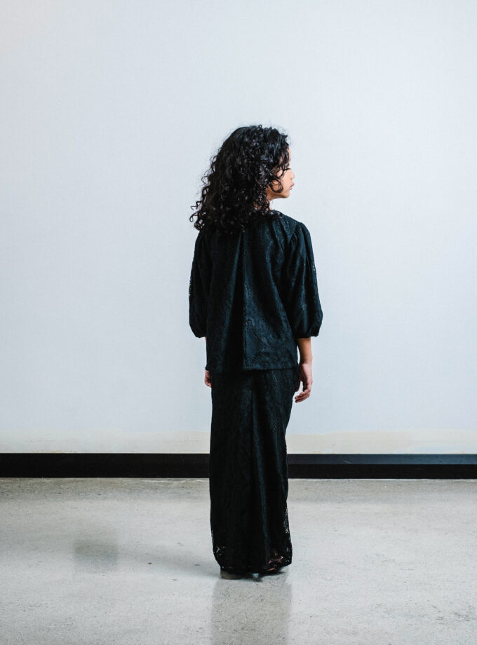 Miyu Kurung Kids in Black