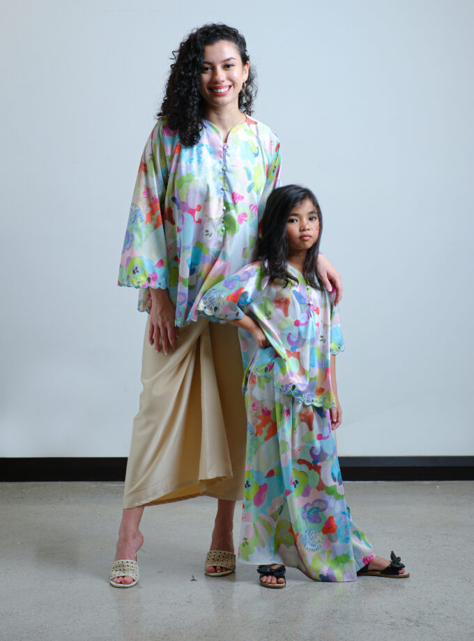 Rinka Print for Girls in Neon