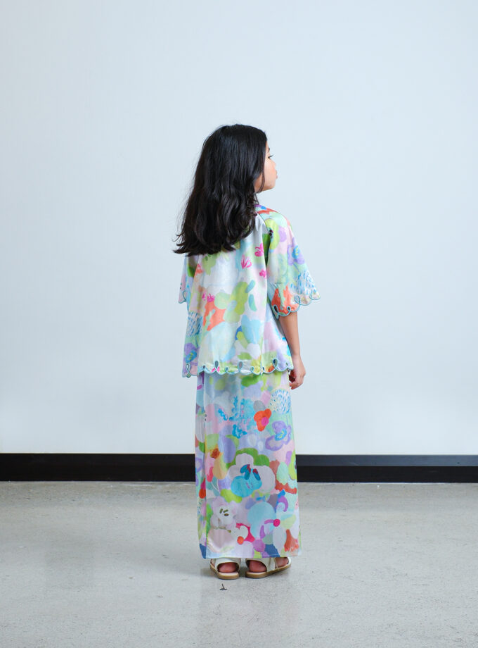 Rinka Print for Girls in Neon