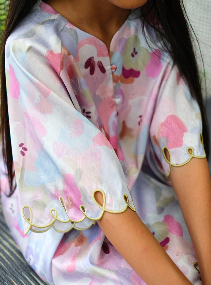 Rinka Print for Girls in Pink Hues