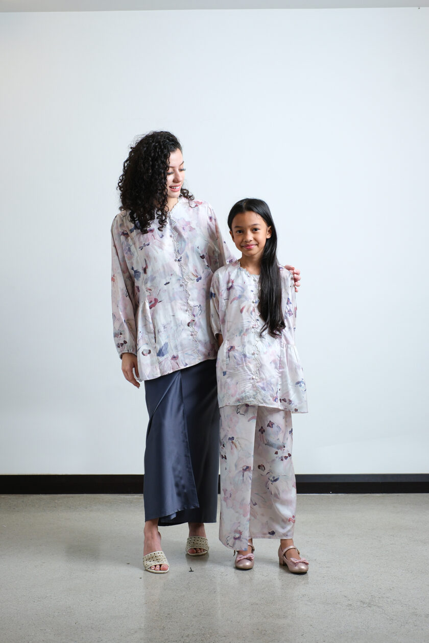 Minsoo Batwing for Women in Floral Beige - Image 3
