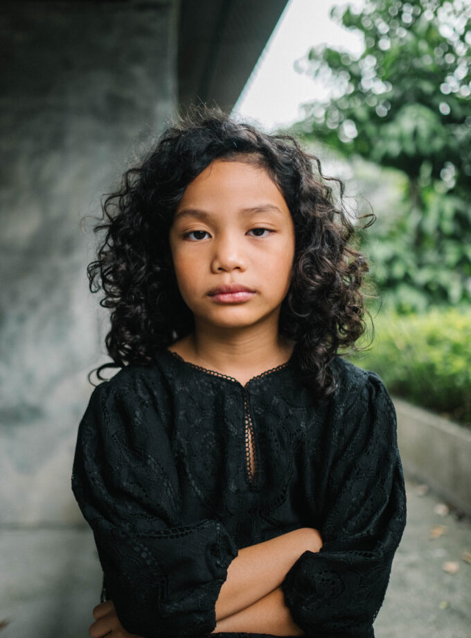 Miyu Kurung Kids in Black