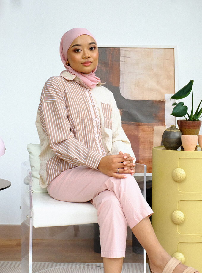 Charlie Wavy Shirt in Tiramisu