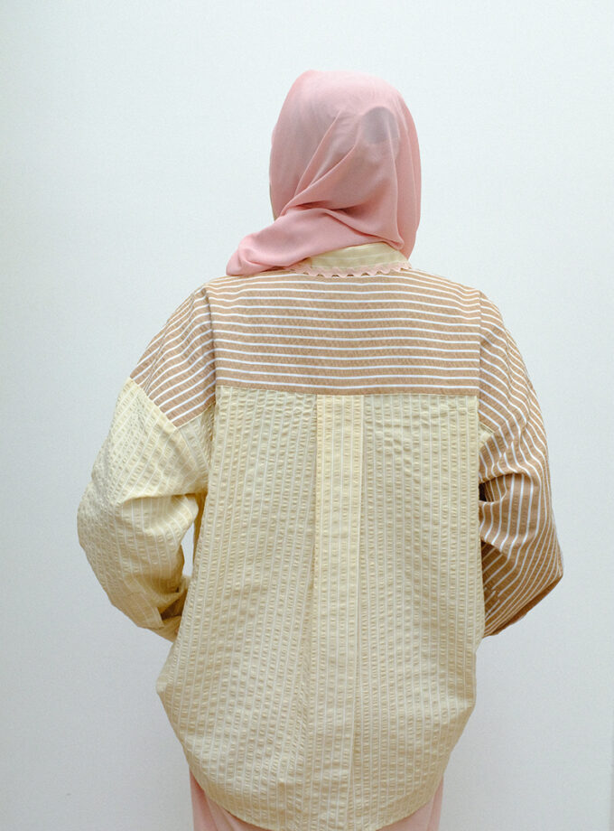 Charlie Wavy Shirt in Tiramisu