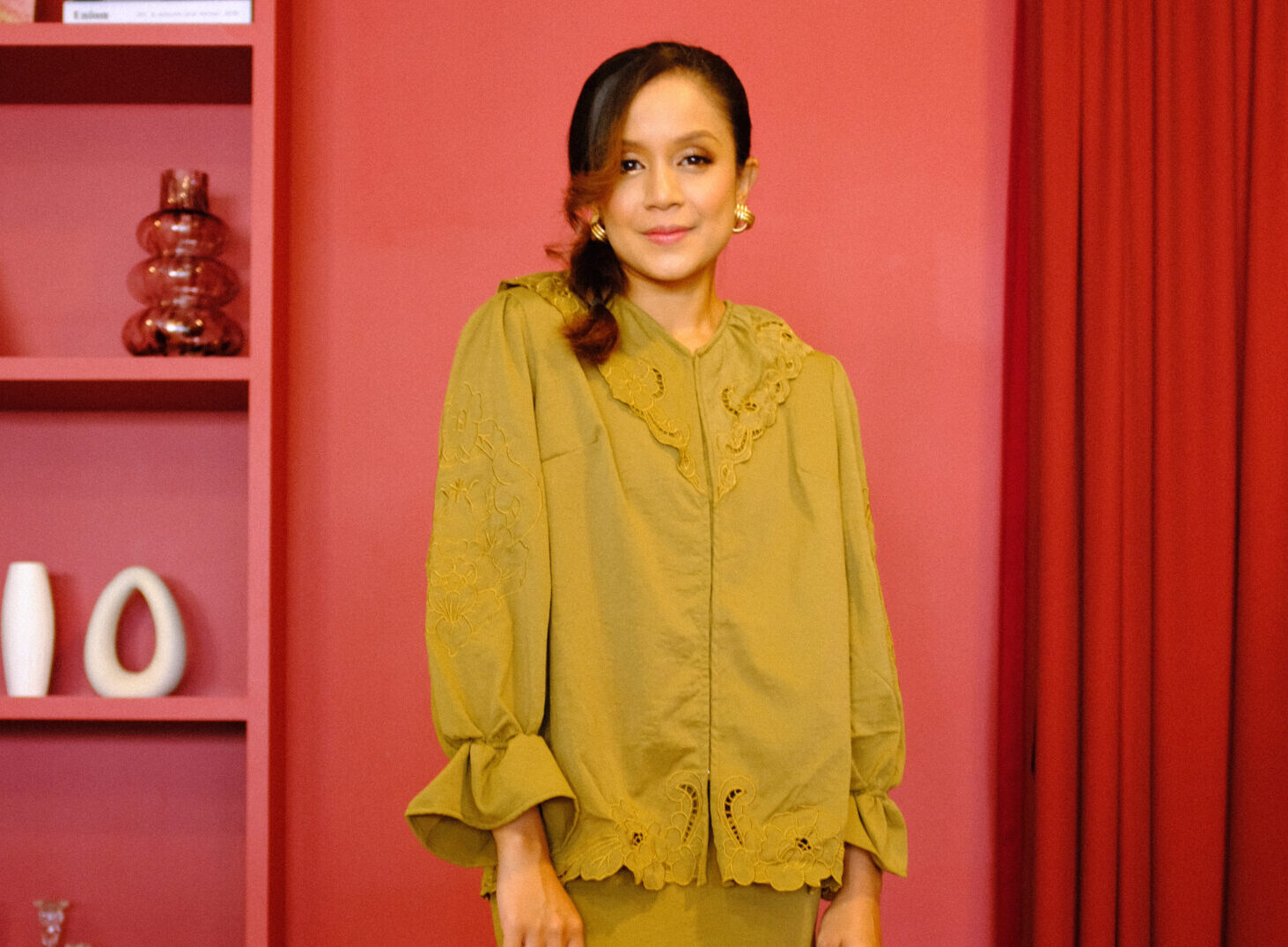 [TOP Only] Mio Lace Women in Olive Brown