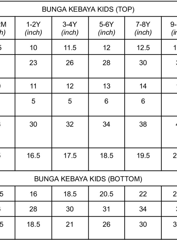 Bunga Kebaya Girls in Gold