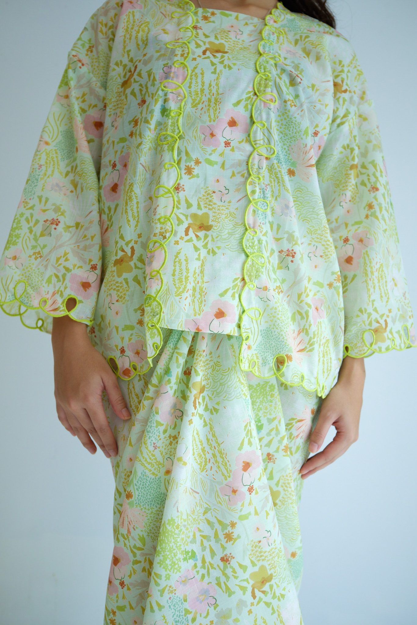 Printed Instant Pareo in Antropologie Pastel Yellow