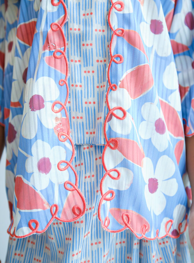 Sakura Kebaya Kids Set in Powder Blue