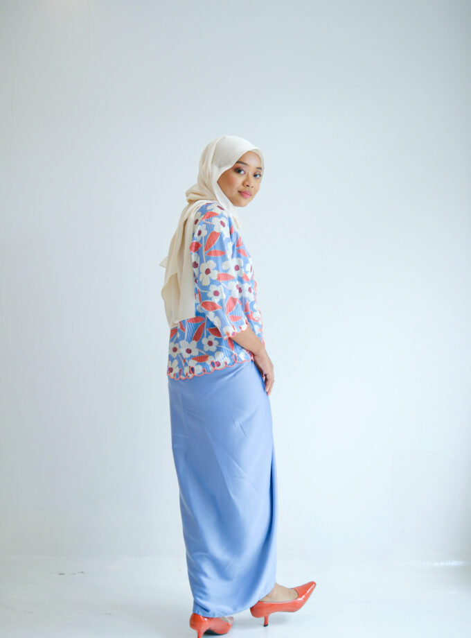 Sakura Kebaya Women Set in Powder Blue