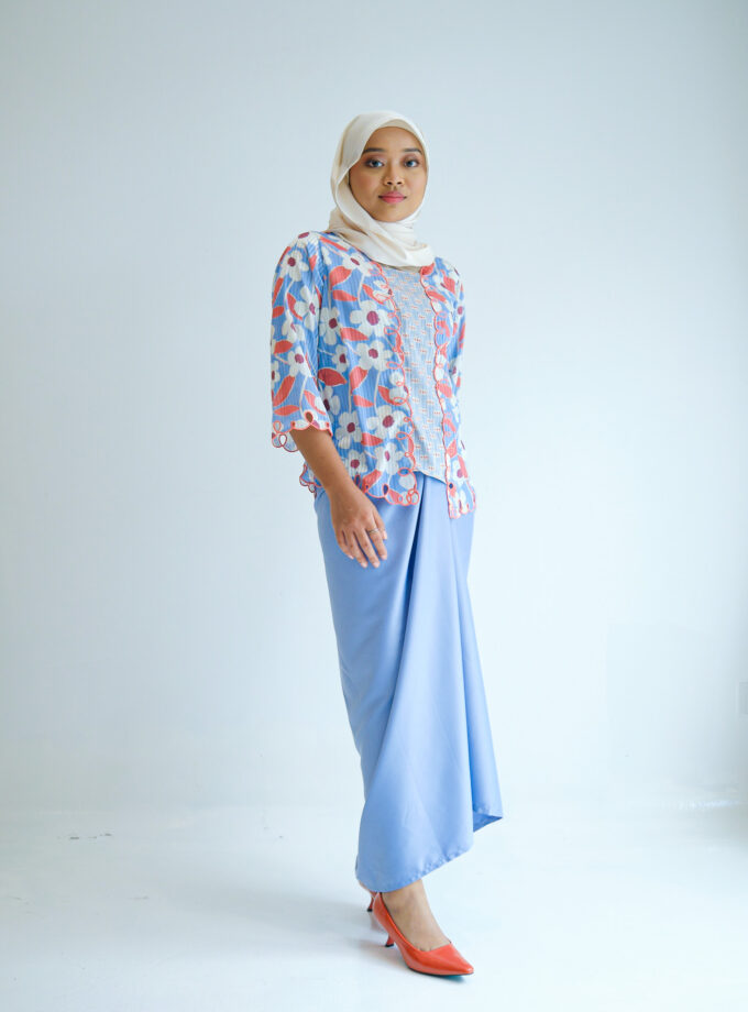 Sakura Kebaya Women Set in Powder Blue