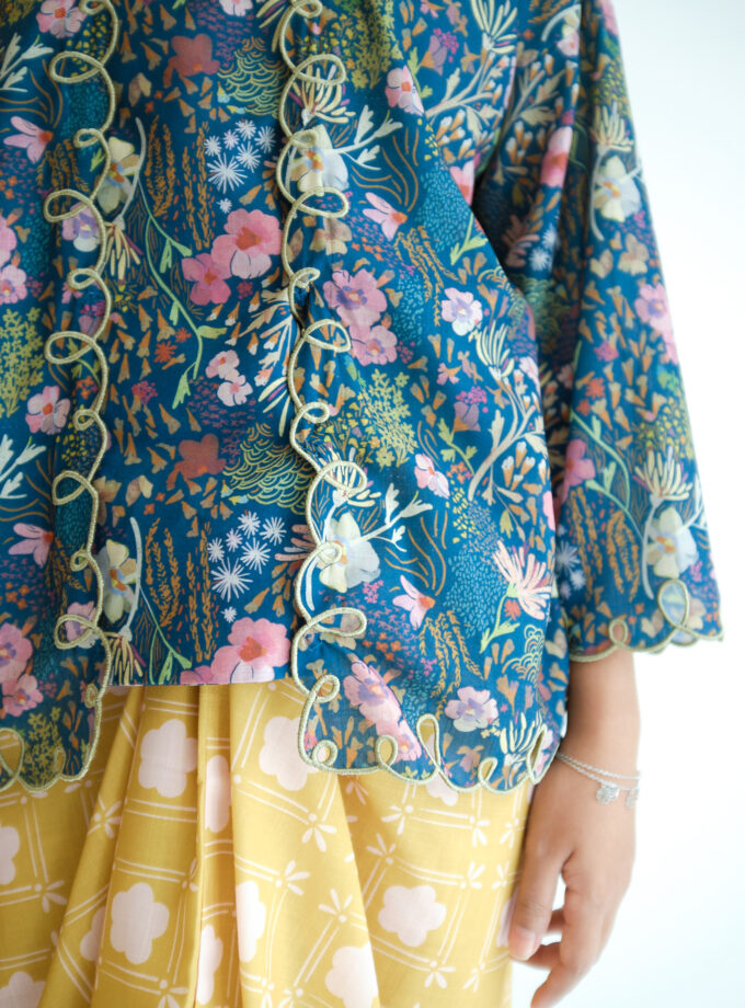 Printed Instant Pareo in Quirky Gold