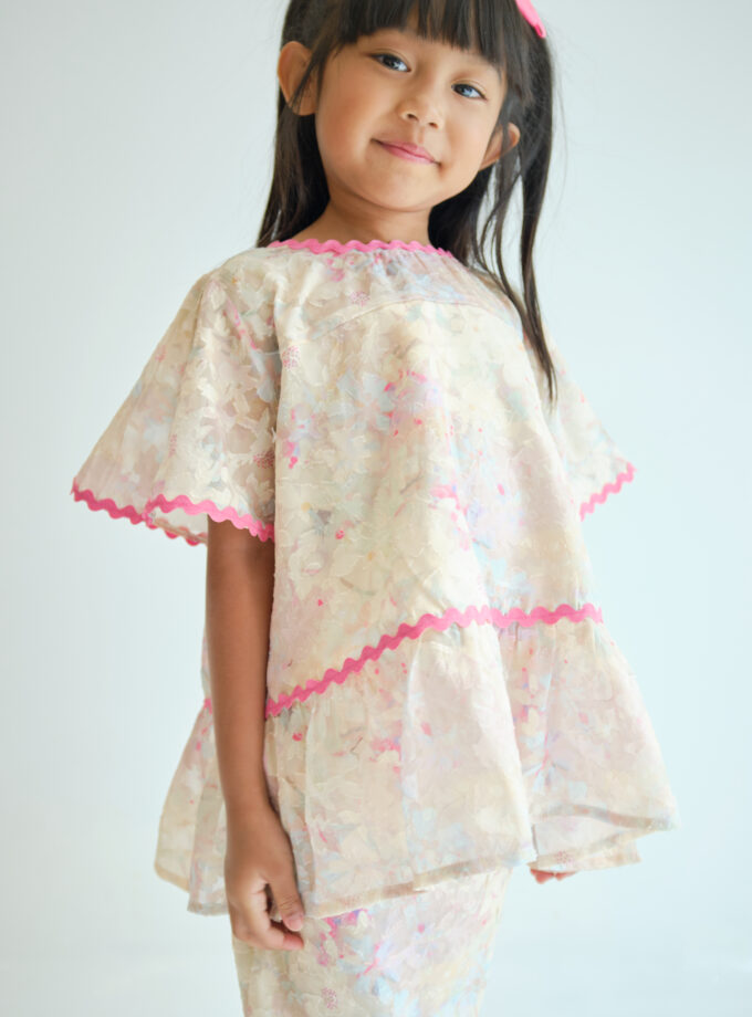 Emiko Kids in Cream Pink