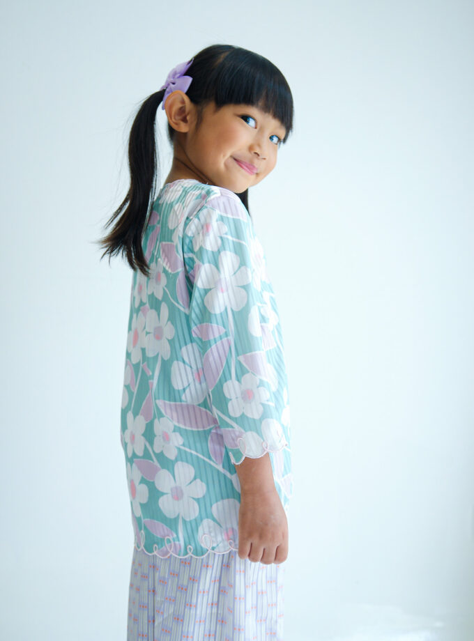Sakura Kebaya Kids Set in Pistachio