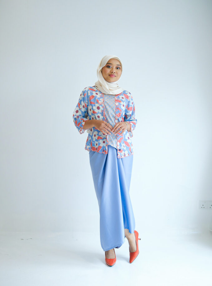 Sakura Kebaya Women Set in Powder Blue