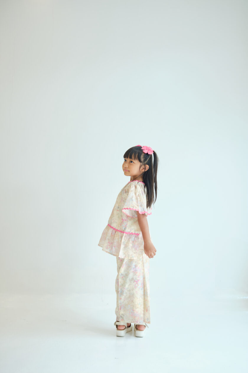Emiko Kids in Cream Pink - Image 2