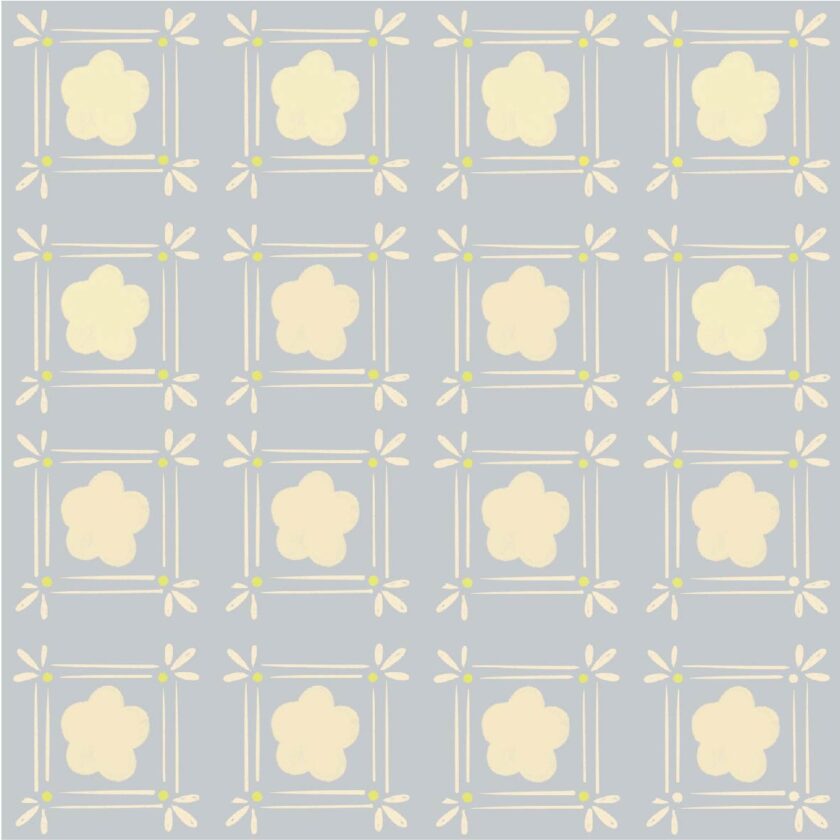 Printed Instant Pareo in Quirky Blue - Image 3