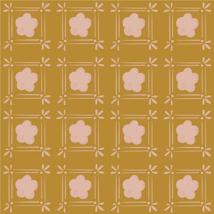 Printed Instant Pareo in Quirky Gold - Image 4