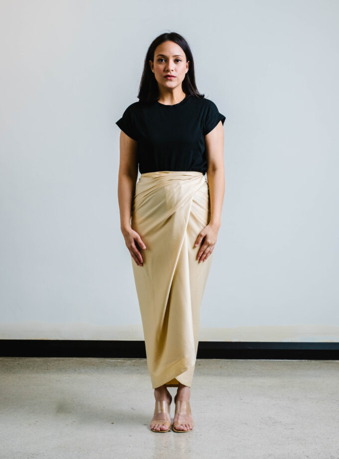 Plain Instant Pareo in Gold