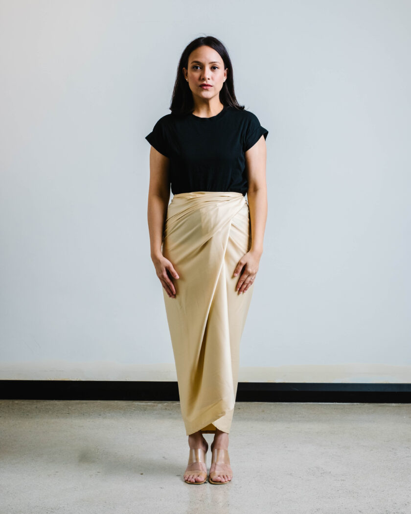 Plain Instant Pareo in Cream