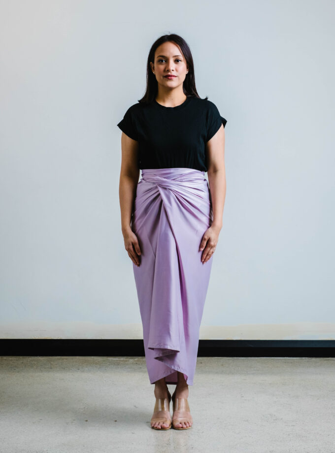 Plain Instant Pareo in Amethys Lilac