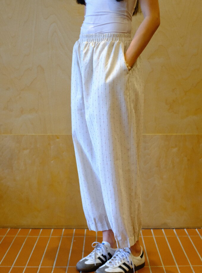 Scallop Edit Pants in Vanilla Blueberry