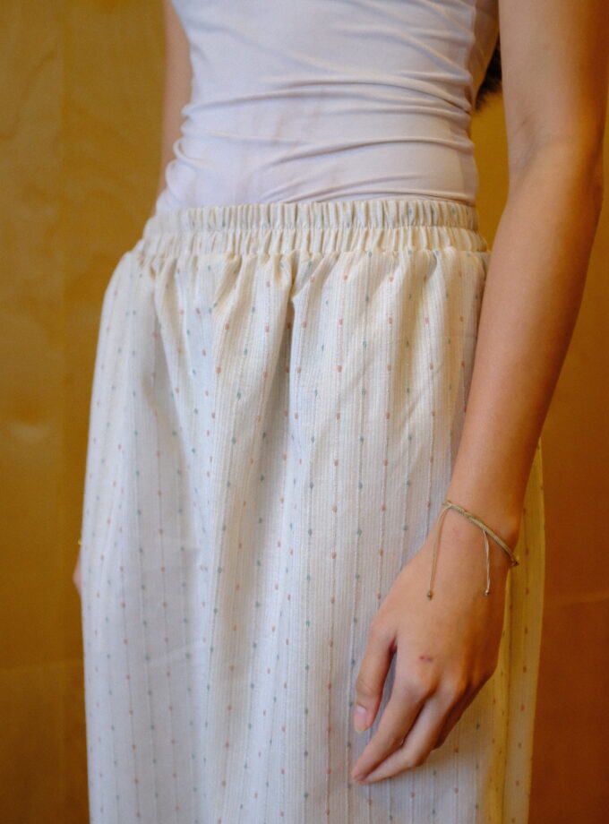 Scallop Edit Pants in Vanilla Blueberry