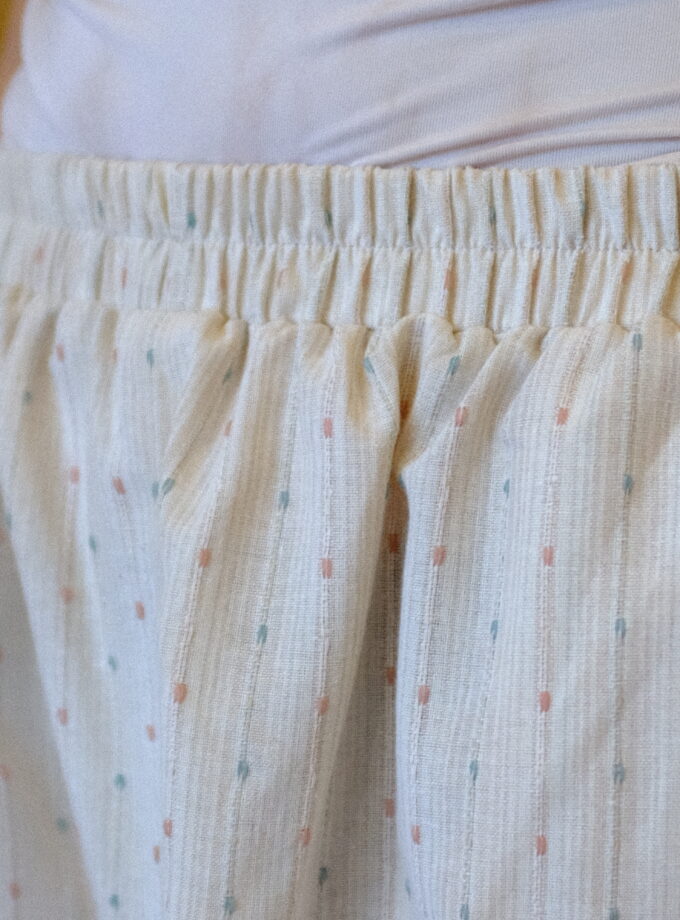 Scallop Edit Pants in Vanilla Blueberry