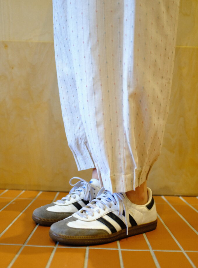 Scallop Edit Pants in Vanilla Blueberry