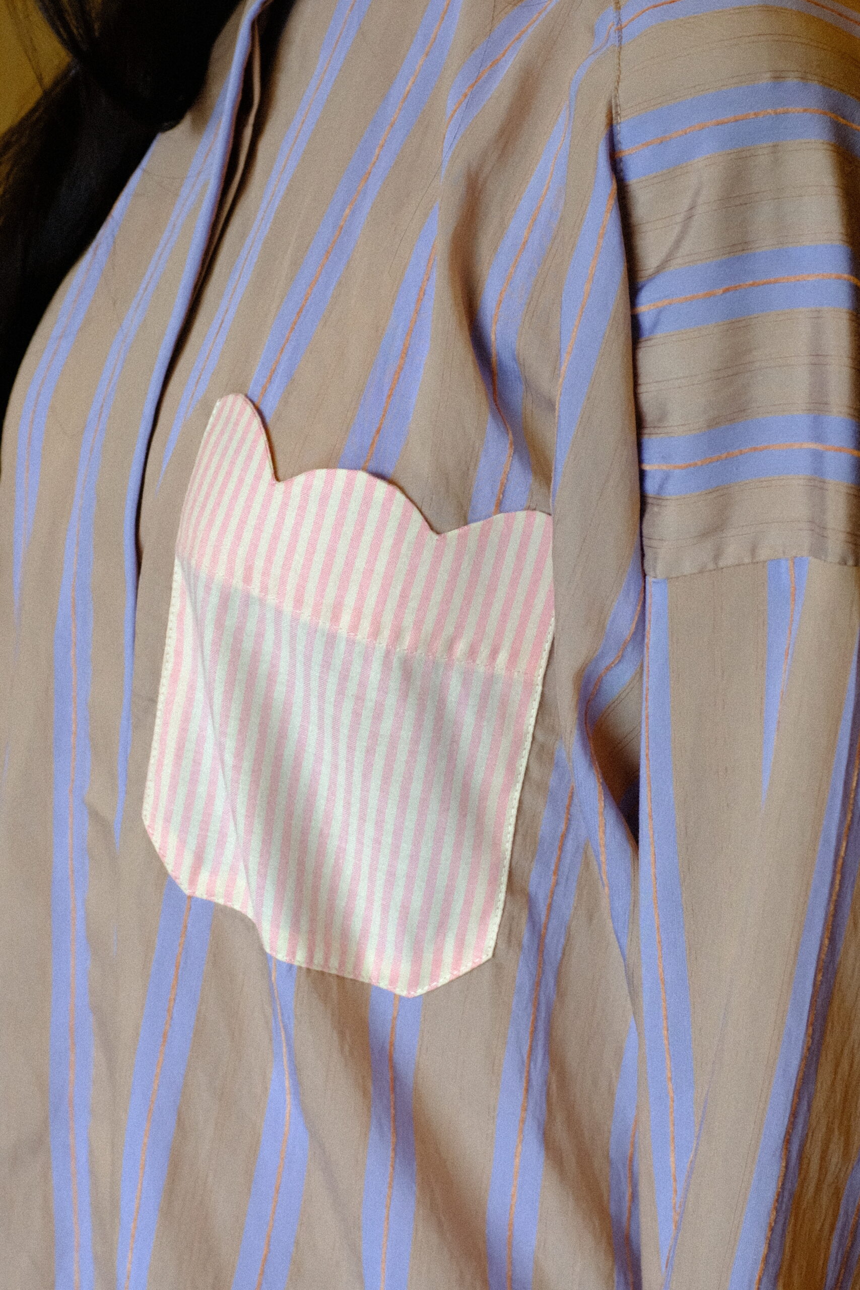Scallop Edit Shirt in Latte Pink - Image 11