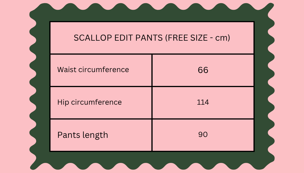 Scallop Edit Pants in Latte Pink - Image 7