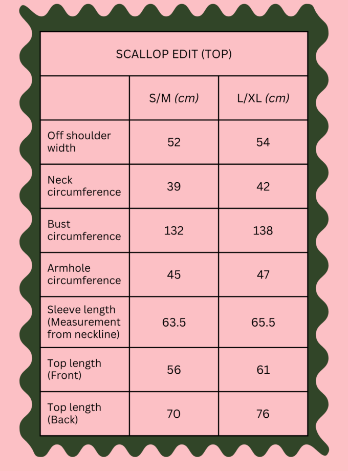 Scallop Edit Shirt in Matcha Strawberry