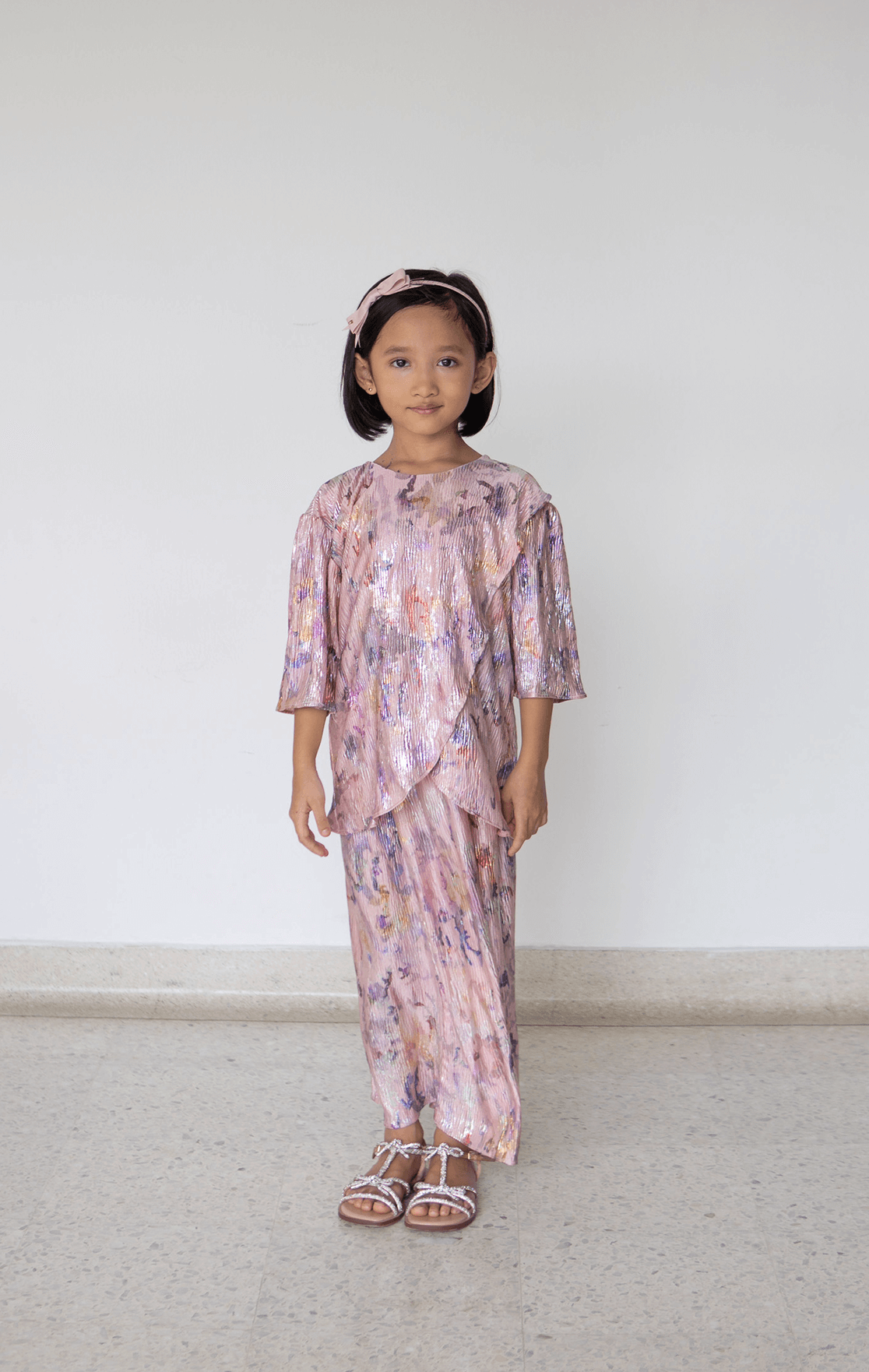 Harper Kids in Metallic Pink