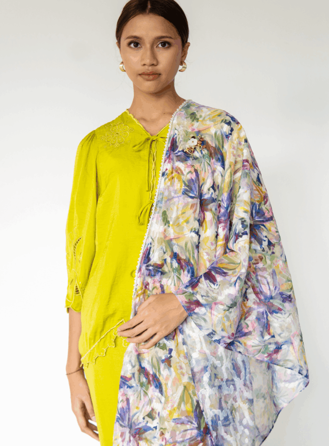 Abstract Violet Scarves