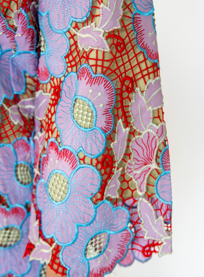 Summer Lace Kurung in Cherry Blue (PRE-ORDER)