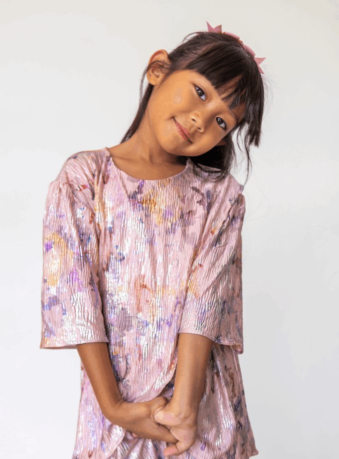 Harper Kids in Metallic Pink (Pre-Order)