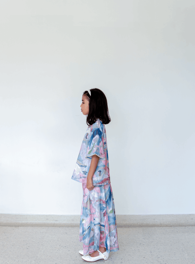 Lucy Girls in Abstract Blue (Pre-Order)