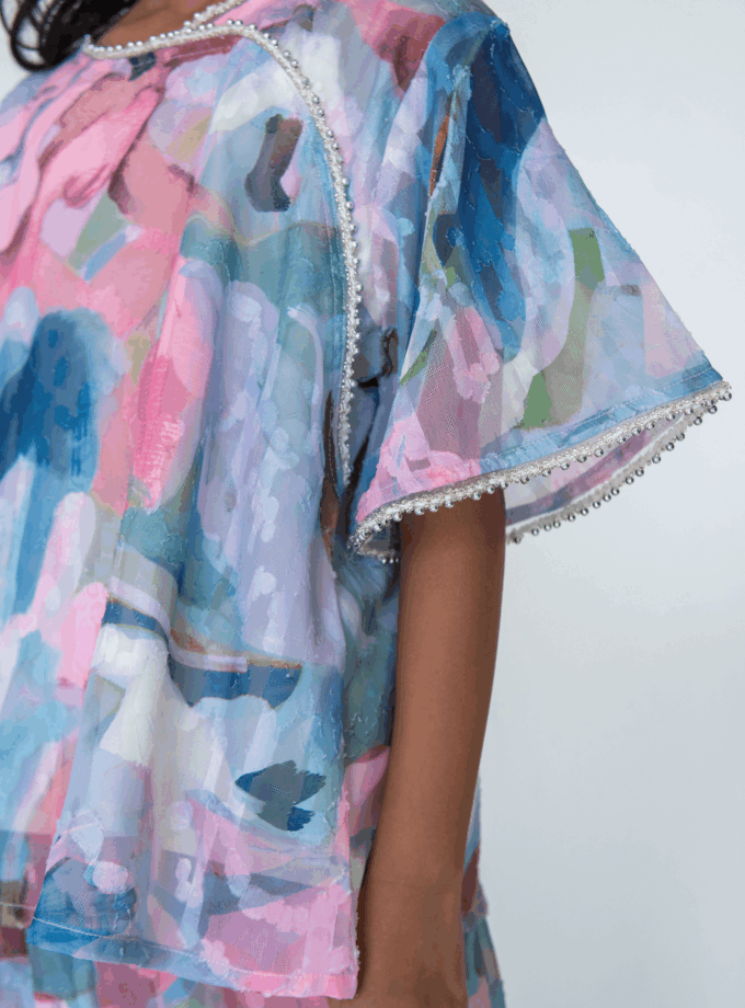 Lucy Girls in Abstract Blue (Pre-Order)